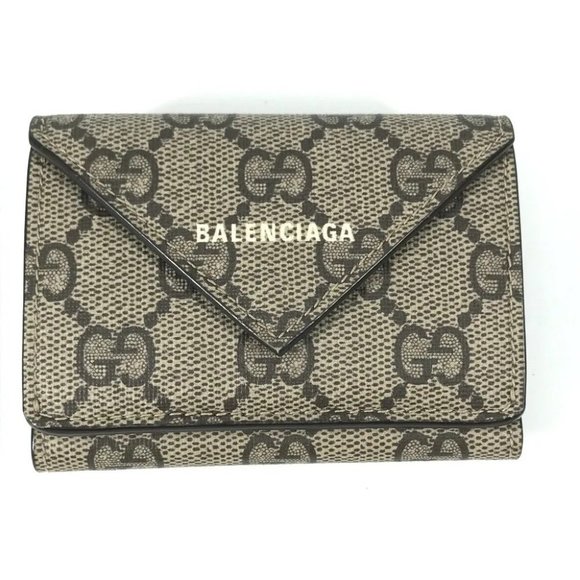Auth GUCCI 681704 Collaboration Paper mini wallet The Hacker Project Trifold wal - Picture 1 of 16